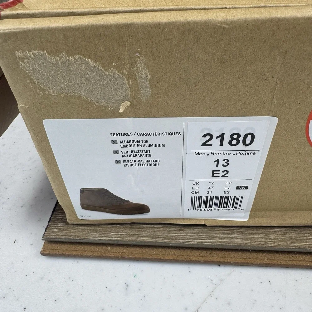 Red Wing Draftsmith 2180 Men's Aluminum Toe Chucka Brown Leather Sz 13 E2 Work